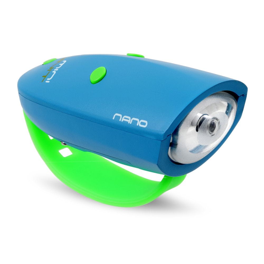 Hornit Mini - NANO Zábavná húkačka so svetlom - modrá - rozbalené